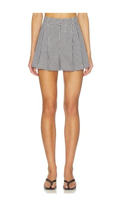 Blanknyc Plaid Short In Blue