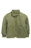 Blanknyc Quilted Jacket In Green