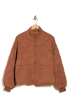 Blanknyc Quilted Jacket In Nutmeg