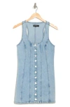 Blanknyc Racerback Denim Body-con Minidress
