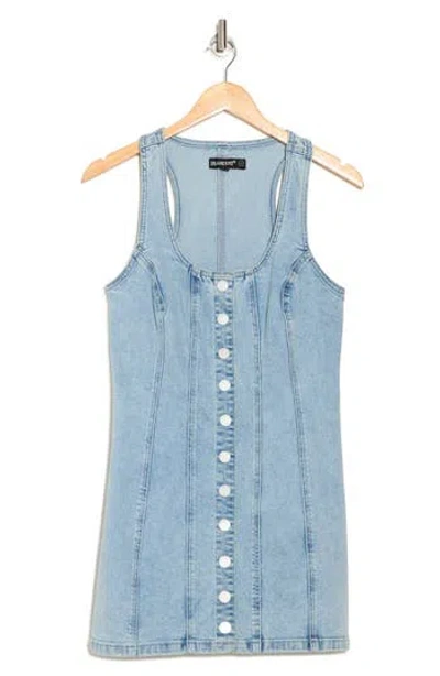 Blanknyc Racerback Denim Body-con Minidress