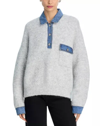 Blanknyc Rain Or Shine Sweater In Gray
