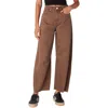 Blanknyc Barrel Leg Garment Dye Jeans In Coffee Bar In Coffee Bar