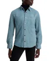 Blanknyc Regular Fit Leather Shirt Jacket In Classic Blue