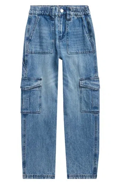 Blanknyc Kids'  Relaxed Fit Cargo Jeans In Blue