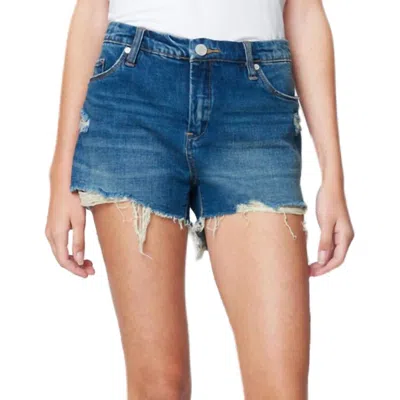 Blanknyc Shake It Out Mid Rise Short In Blue