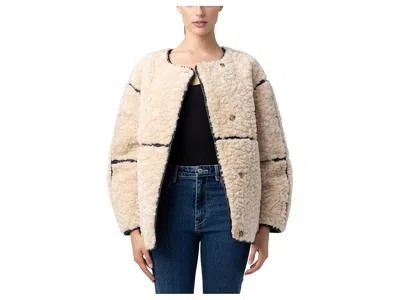 Blanknyc Sherpa Bonded Shearling Jacket In Multi