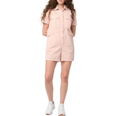 Blanknyc Short Sleeve Cotton Utility Romper