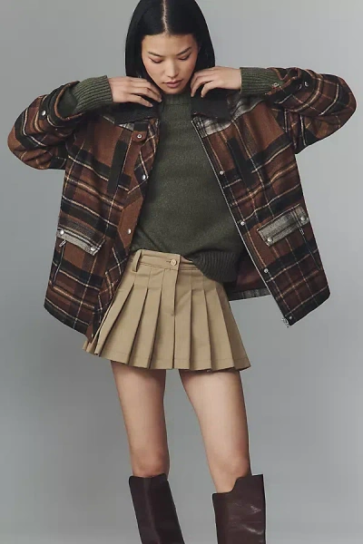 Blanknyc Situationship Plaid Shirt Jacket In Multi