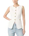Blanknyc Sleeveless Vest In Cloud Burst