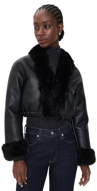 Blanknyc Smooth Talker Faux Leather Jacket Black