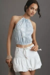 Blanknyc Soda Pop Bubble Denim Mini Skirt