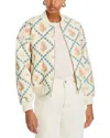 Blanknyc Embroidered Quilted Cotton Bomber Jacket In Sought After