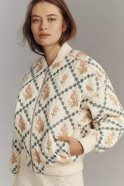 Blanknyc Sought After Embroidered Bomber Jacket