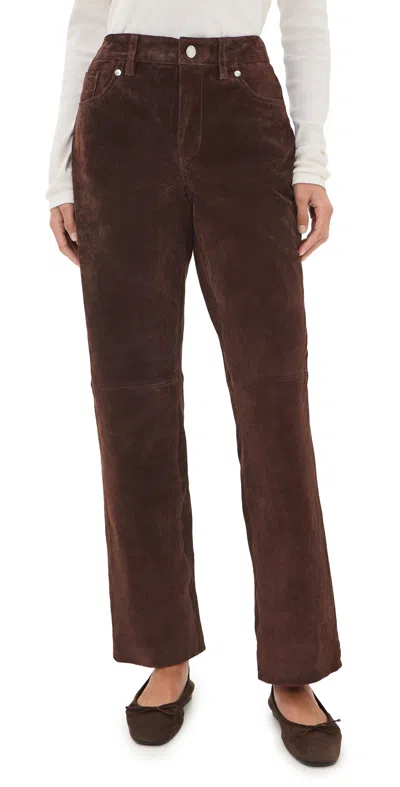 Blanknyc Stanton Straight Leg Pants Brown