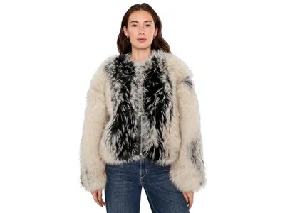 Blanknyc Starry-eyed Love Faux Fur Jacket Women's Coat: Xs, Polyester In Multicolor