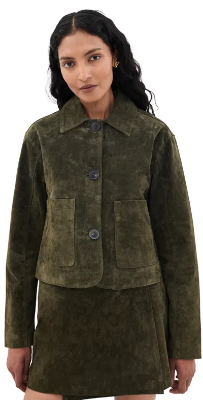 Blanknyc Suede Jacket Spicy Herbs