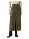 Blanknyc Suede Maxi Skirt In Green