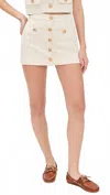 Blanknyc Sugar Coated Button Front Skirt In Natural In White