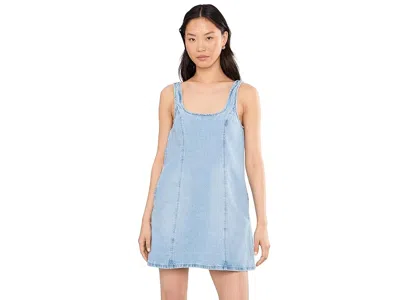 Blanknyc Summertime Flare Denim Min Dress In Blue In Black