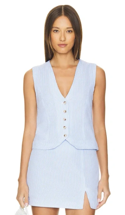 Blanknyc Sun Glow Waistcoat In Blue