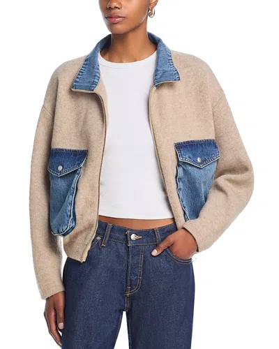 Blanknyc Sweater Bomber Jacket