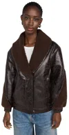 Blanknyc Sweet Talker Bomber Jacket Brown Combo In Brown Combo