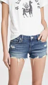 BLANKNYC THE ASTOR RAW HEM DEINM SHORTS IN SHAKE IT OUT