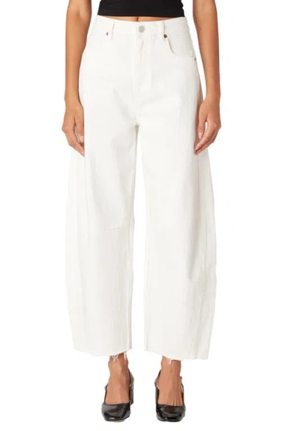 Blanknyc The Barrel Raw Hem Ankle Jeans In See You Again