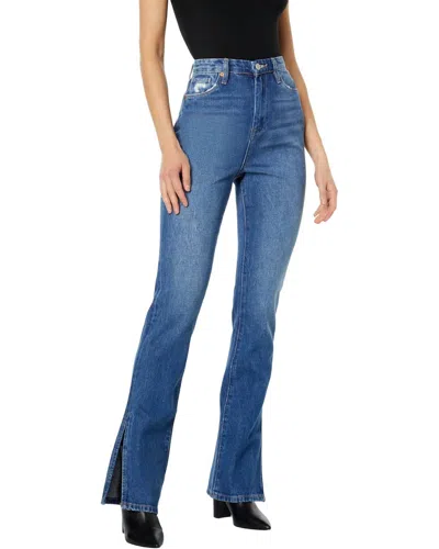 Blanknyc The Cooper Straight Leg Jeans With Side Slit In Being Alive In Blue
