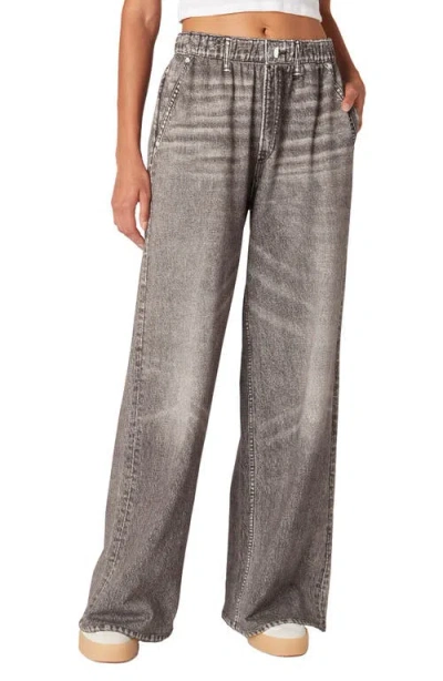 Blanknyc The Franklin Ribcage Digital Cotton Pull-on Pants In After Midnight