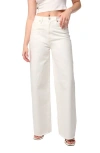 Blanknyc The Franklin Ribcage Fray Hem Wide Leg Jeans In See You Again