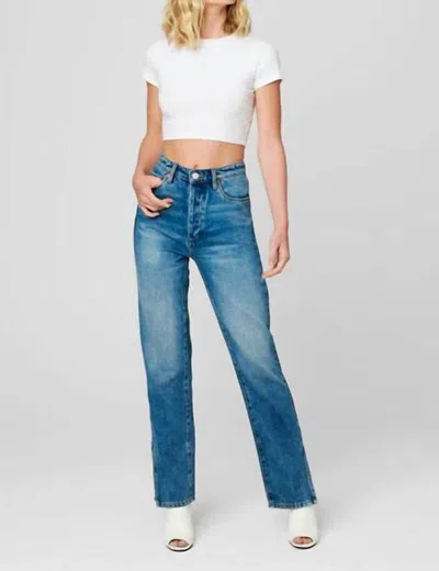 Blanknyc The Lexington Slim Straight Slit Jeans In Lnv In Multi