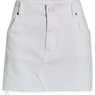 Blanknyc The Micro Mini Denim Skirt In White