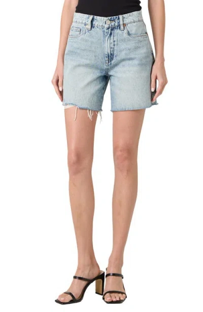 Blanknyc The Warren Chew Hem Cutoff Denim Shorts In Love Fest