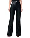 Blanknyc Vegan Leather High Rise Wide Leg Pant In Black In Black