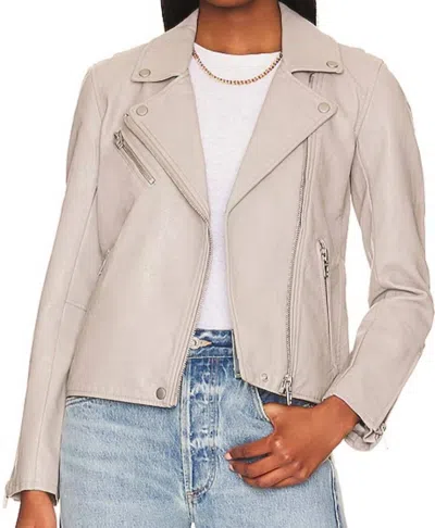 BLANKNYC VEGAN LEATHER JACKET IN BUTTER
