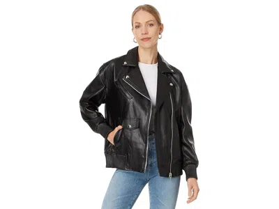 Blanknyc Vegan Leather Moto Jacket In Black