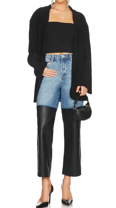 Blanknyc Wide Leg Pant In Blue Lights In Black