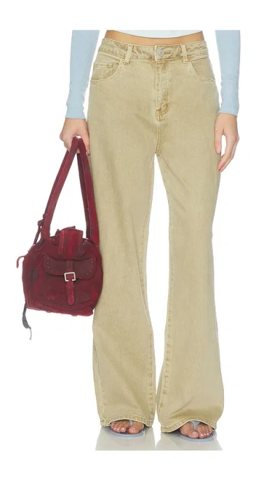Blanknyc Wide Legs Jeans In Green