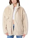 Blanknyc Wide Wale Corduroy And Sherpa Jacket In Double Glazed