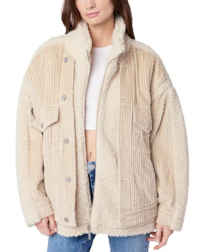 Blanknyc Wide Wale Corduroy And Sherpa Jacket In Double Glazed