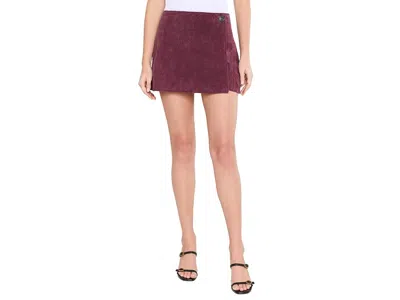 Blanknyc Wine O'clock Real Suede Mini Skirt Women's Skirt Wine: 28, Leather