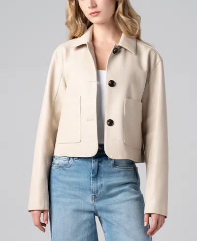 Blanknyc Women's Button-front Long-sleeve Jacket In Neutral