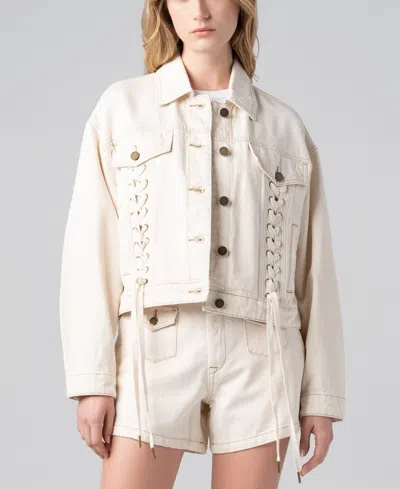 Blanknyc Women's Collar Button-front Jacket In Neutral