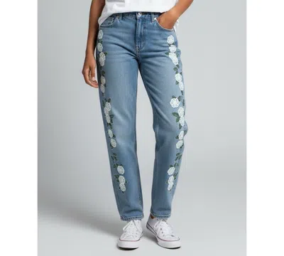 Blanknyc Women's High-rise Straight-leg Jeans In Blue