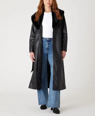 Blanknyc Women's Late Night Feels Long Sleeve Coat In Black