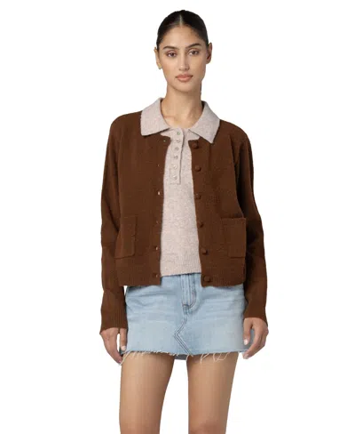 Blanknyc Women's Layered Long-sleeve Sweater In Brown