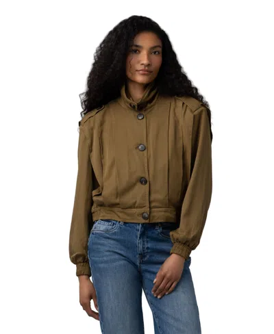 Blanknyc Women's Mock Collar Jacket In Brown