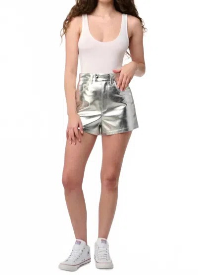 Blanknyc Women's Space Walk Short In Silver In Metallic